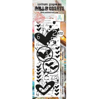 AALL & Create Clear Stamp Nr. 732 - Border Heart Medley